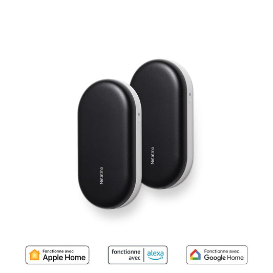 Netatmo Pack 2 Commandes Intelligentes De Climatiseur, Climatisation Connectée, Canicule, Compatible Avec Tous Les Clims Et Pompes à Chaleur, Economie D'énergie, Alexa, Google, Siri, NBU-2-NAC-EU