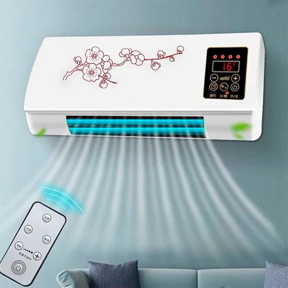 Split Max 2-en-1 Climatisation Avec Télécommande, Portable Pour Montage Mural, Chauffage Unité De Refroidissement Pour Chambre De Bureau, Économie D'énergie