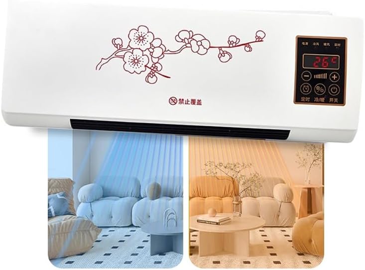 Climatiseur Portable Split 2000W - 2 En 1 : Climatiseur Et Chauffage Mural For Un Confort Optimal Toute L'année. Chauffage/climatisation Rapide Et Naturel.(A)
