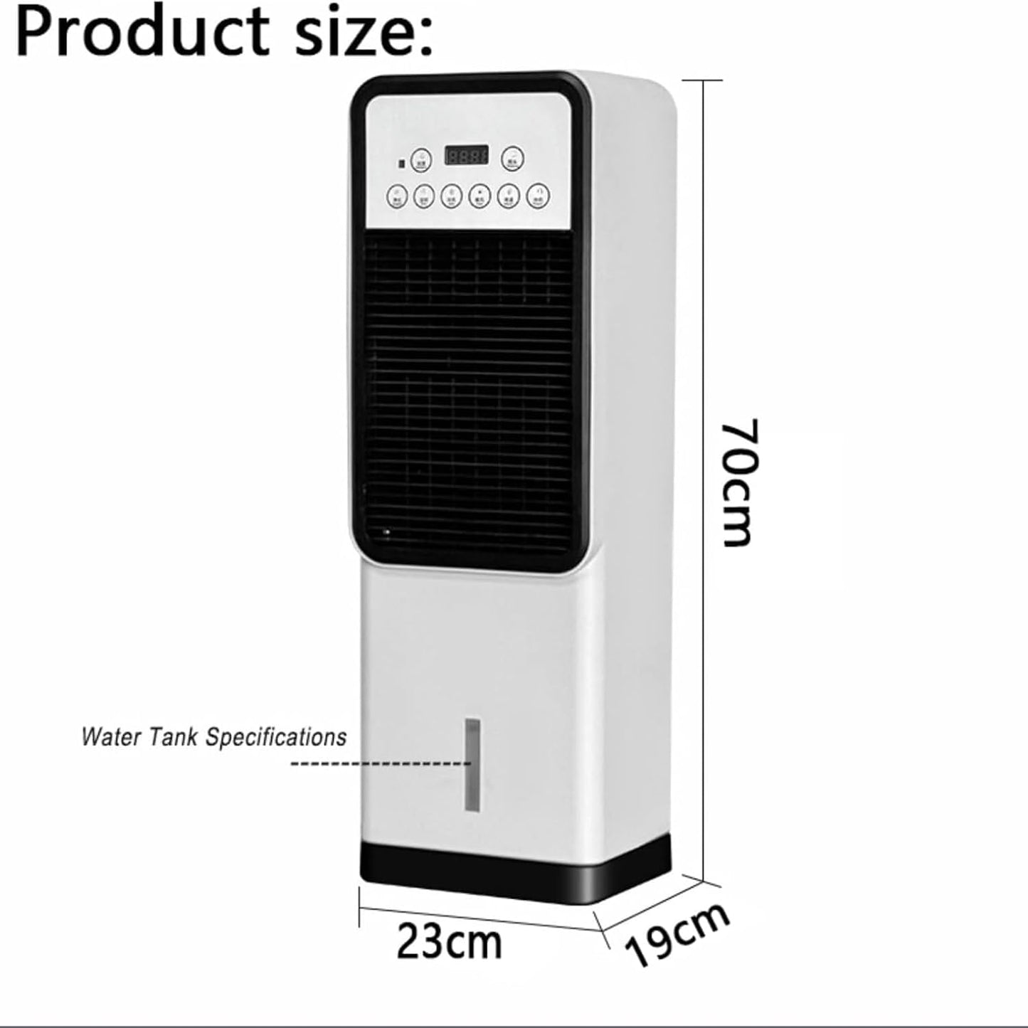 GENERIC Climatiseur Portable 12000 Btu Avec Télécommande, Unité De Climatisation à Double Refroidissement Et Chauffage, Fonction De Refroidisseur évaporatif, Pour Chambre, Bureau, Camping-car Et U Cold + Hot