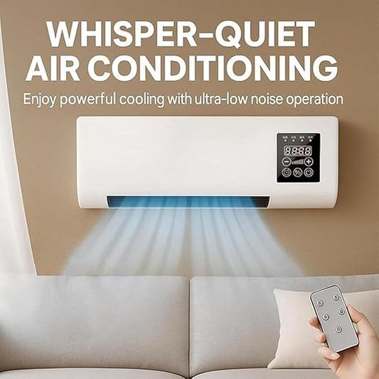 Climatiseur, Portable, Climatisation Mobile Murale, Climatisation Mini Split Avec Chauffage Et Fonctions De Ventilateur, Montage Mural Avec Télécommande Pour La Maison Et Le Bureau