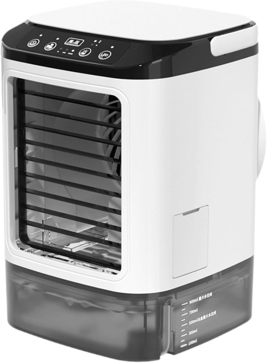 Climatiseur Portable, Ventilateur Climatisation à 3 Réglables, Petit Ventilateur Refroidissement Pour Chambre, Dortoir Ou Bureau, Sans Brume