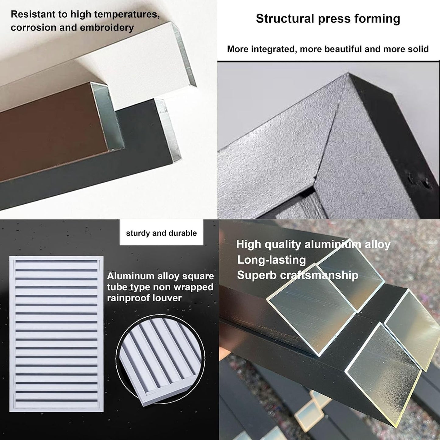GENERIC Housse Marron Pour Climatiseur – Clôture En Alliage D'aluminium Pour Une Utilisation En Intérieur Et En Extérieur – Protection Contre La Pluie – Élégante Et Fonctionnelle – Résistante Aux Intempéries.