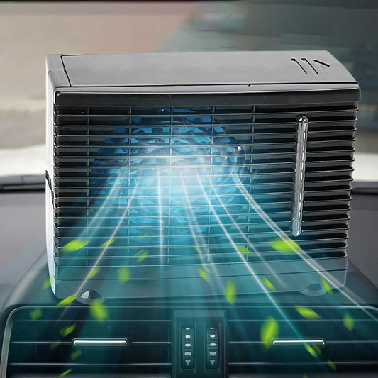 Ventilateur De Climatisation Portable Pour Voiture - Appareil Ventilation Climatisation Véhicule Transportable | Rafraîchisseur D'Air Évaporatif 12V Pour Camion Camping-Car Voyage Sous-Sol Chambre Gar