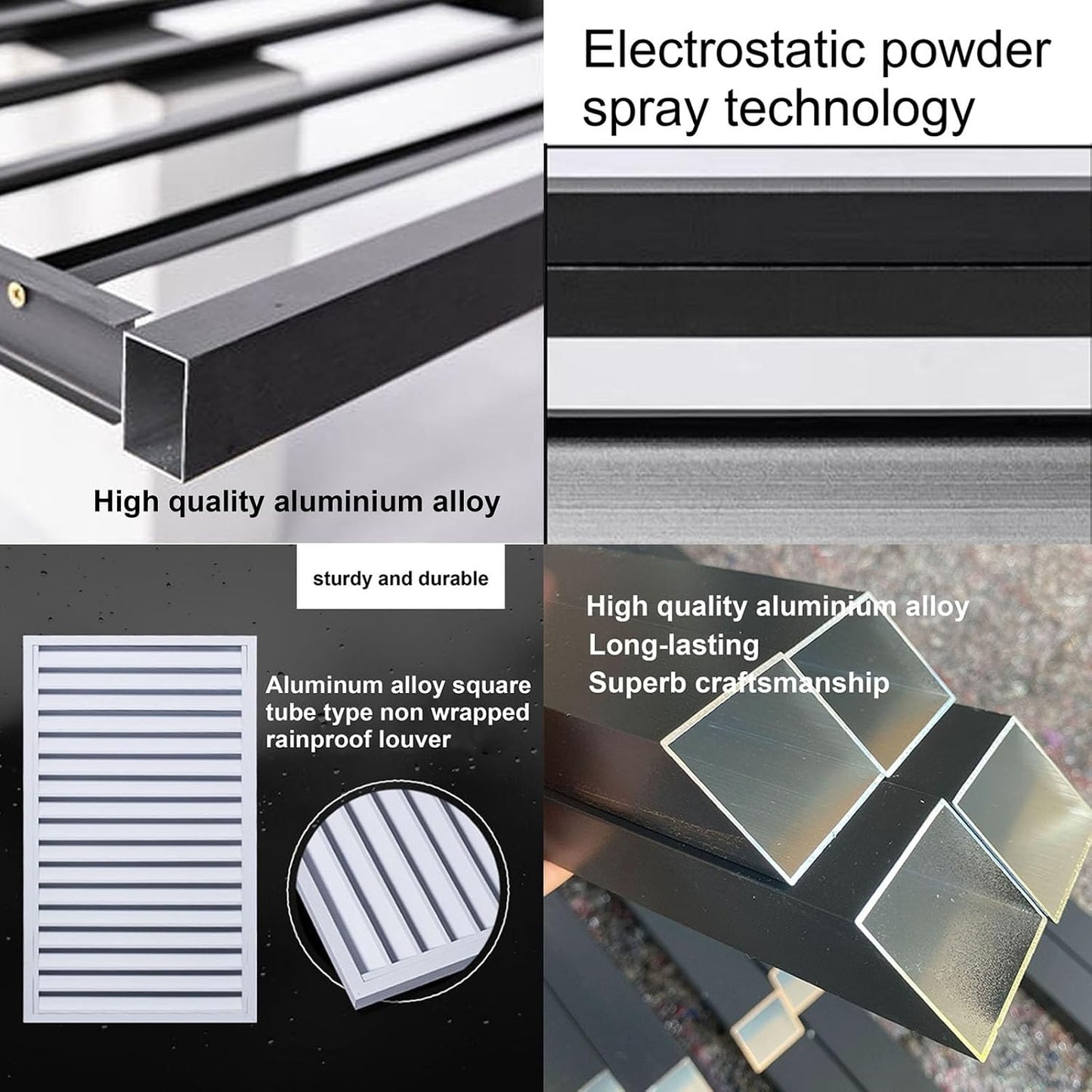 GENERIC Housse De Protection En Aluminium Pour Climatiseur – Housse De Protection Pour Unité Extérieure Pour Une Meilleure Esthétique, Résistante Aux Intempéries, Idéale Pour Une Utilisation En Intérieur