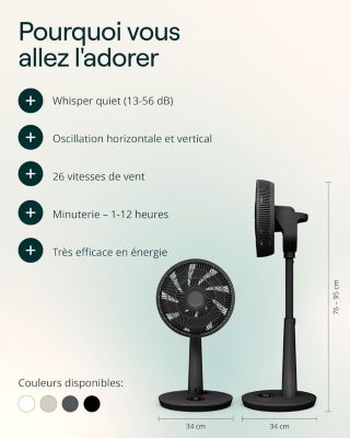 Ventilateur DUUX DXCF222 Whisper 3