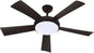  Ventilateur Plafonnier FARELEK WALLIS Noir Ventilateur De Plafond Ø132
