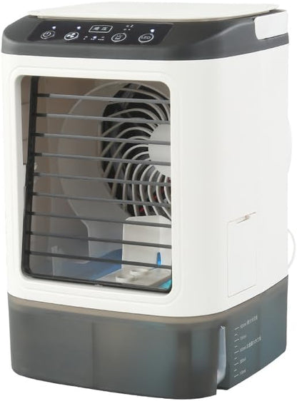  2026 Nouveauté Climatiseur Mobile - 4 Vitesses Climatiseur Mobile Sans évacuation Avec Moule à Glaçons/Fonction Brumisation/Lumière LED 7 Couleurs/Réservoir 900 Ml - Rafraichisseur D'air Silencieux