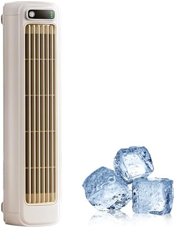  Refroidisseur D'air Portable, Ventilateur Sans Lame à 3 Vitesses, Ultra-Calme, économe En énergie, Conception De Cact Pour La Chambre à Coucher Et L'utilisation De Bureau, Bleu