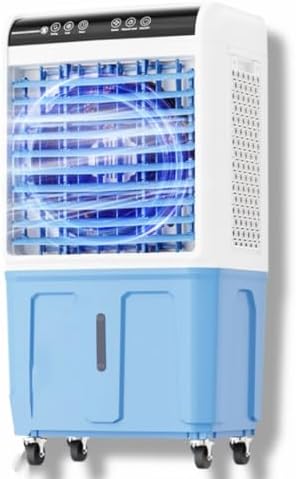 GENERIC 3-en-1 Portable Refroidisseur D'air évaporatif 40L Réservoir D'eau LED Télécommande 120 Oscillation 600 Pieds De Couverture Ventilateur De Refroidissement Silencieux Pour La Maison Salle De Bureau Uti