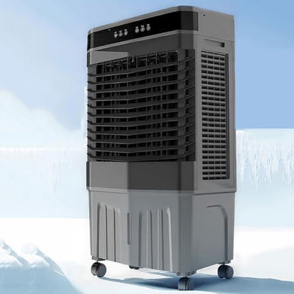GENERIC Refroidisseur D'air évaporatif Portable, 120 Unité à Hélice Oscillante, 3 Modes De Vitesse, Minuterie 12H, Réservoir 45L, Télécommande Pour Bureau D'étage, Ventilateur De Refroidissement Silencieux Av