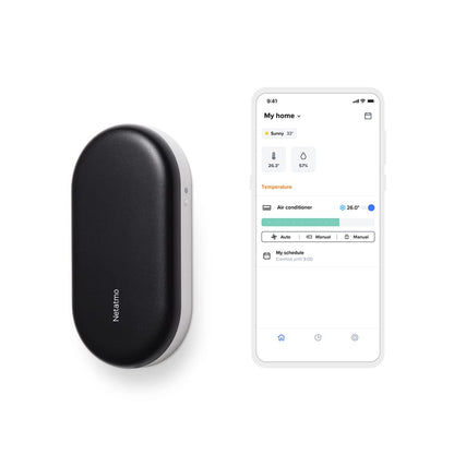  Netatmo Pack 2 Commandes Intelligentes De Climatiseur, Climatisation Connectée, Canicule, Compatible Avec Tous Les Clims Et Pompes à Chaleur, Economie D'énergie, Alexa, Google, Siri, NBU-2-NAC-EU