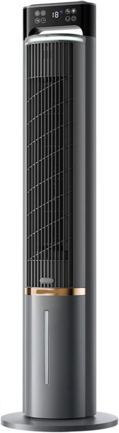 GENERIC Refroidisseur D'air évaporatif De Refroidissement Portable Ventilateur De Refroidissement Refroidisseur Avec 4 Packs De Glace Et Télécommande Silencieux Lame Tour Ventilateur Souffler L'air Froid 70°