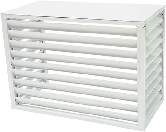 GENERIC Housse De Protection En Aluminium Pour Climatiseur Extérieur, Protection Contre Les Intempéries, Cachette élégante Pour Climatiseurs