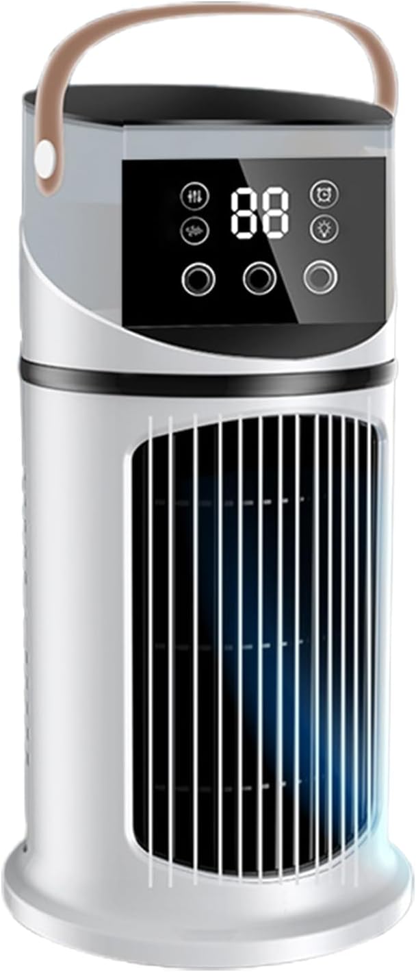  Ventilateur Climatiseur De Bureau - Climatiseur Mobile Pour Intérieur - Appareil De Brumisation Purifiante 9 Vitesses Réglable Avec Éclairage Pour Dortoir, Salon Et Chambre à Coucher