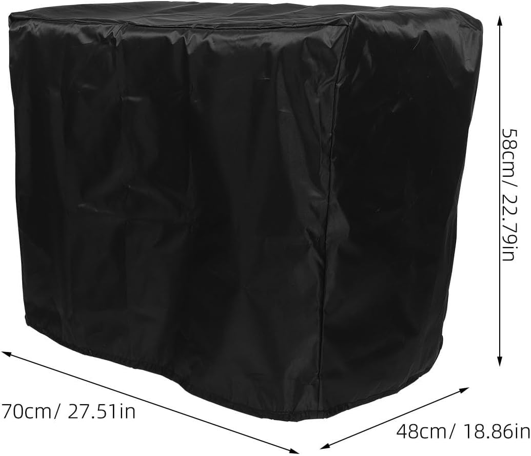  BESPORTBLE Housse De Protection Pour Climatiseur De Fenêtre, En Tissu Oxford Robuste Et Imperméable, Protection Extérieure Contre La Poussière Pour Unité De Climatisation Extérieure, 70 X 58 X