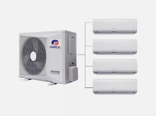 GENERIC Onduleur Solaire 42000BTU Multi 9K + 9K + 12K + 18K Zones Split Climatiseur Et Chauffage