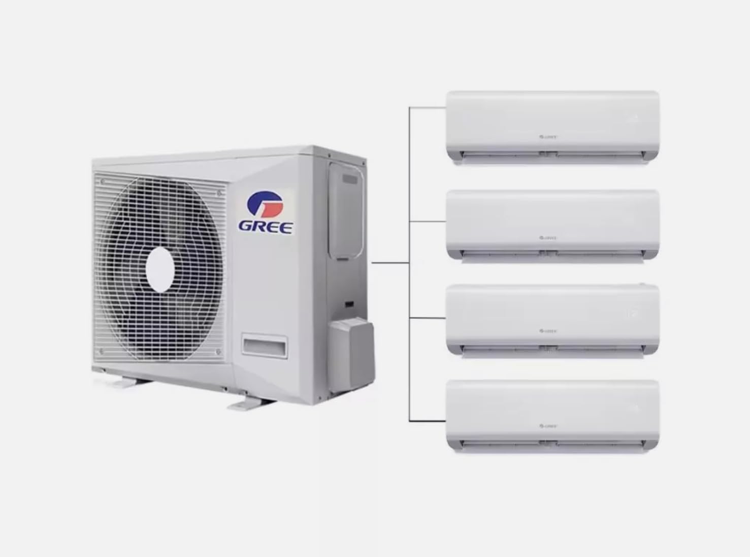 GENERIC 36000BTU Ductless Multi 18k Zones Mini Split Climatiseur Et Chauffage – 2 Zones