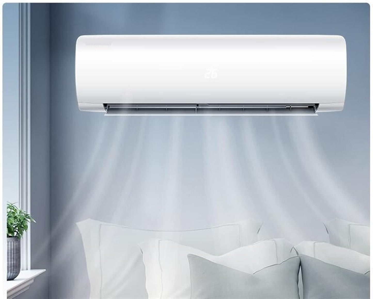GENERIC Climatiseur Portatif Mural Avec Chauffage Et Refroidissement Pour Usage Ménager