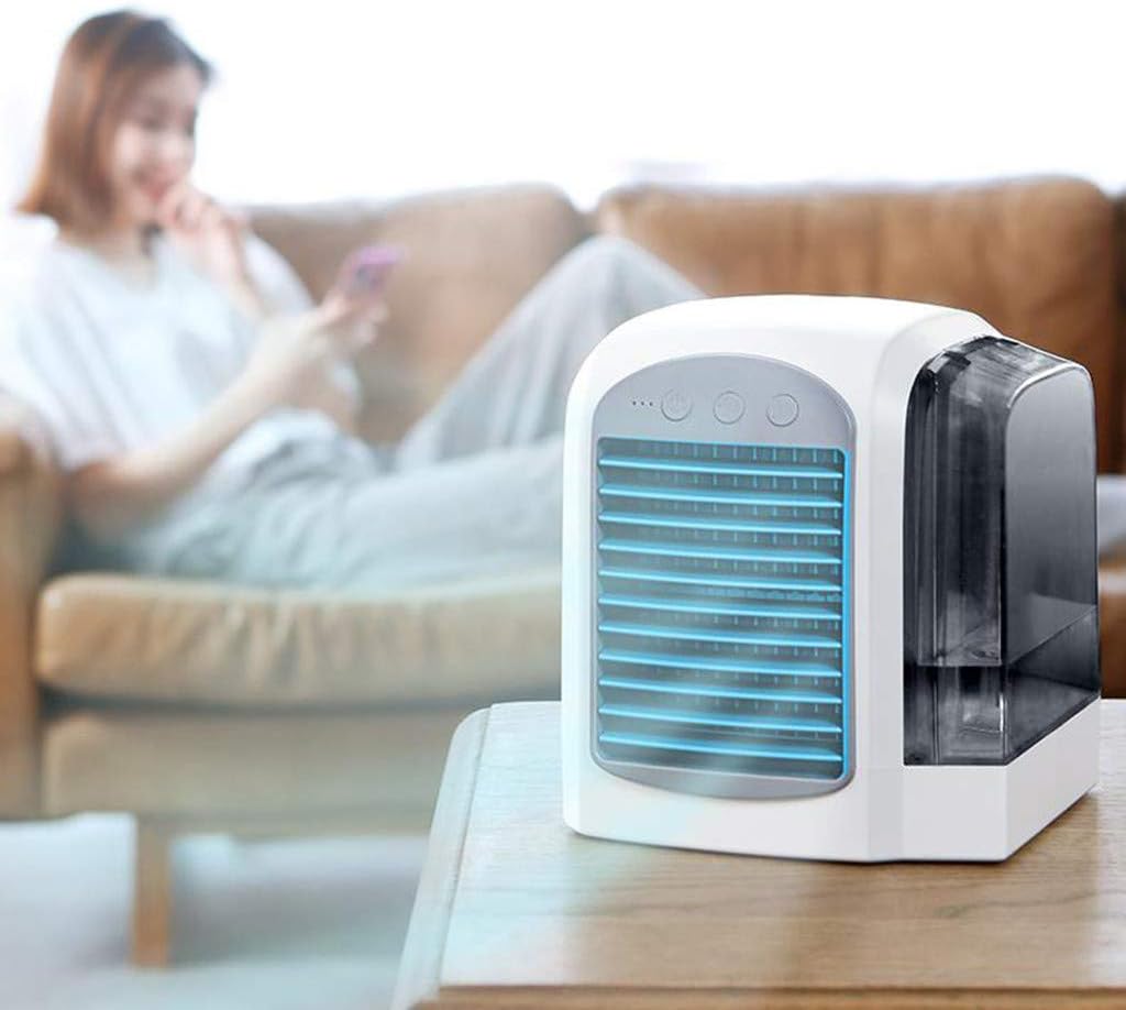  Climatiseur Portable Breeze Maxx à Refroidissement à L'eau, Climatiseur Par évaporation, Unités De Climatisation Personnelles Pour Petite Chambre, Bureau, Extérieur (gris)