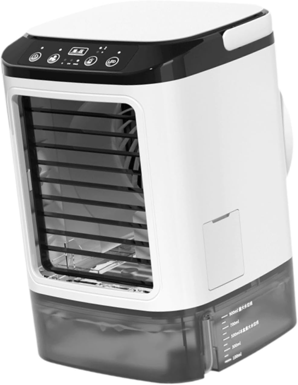  Climatiseur Portable, Ventilateur Climatisation à 3 Réglables, Petit Ventilateur Refroidissement Pour Chambre, Dortoir Ou Bureau, Sans Brume