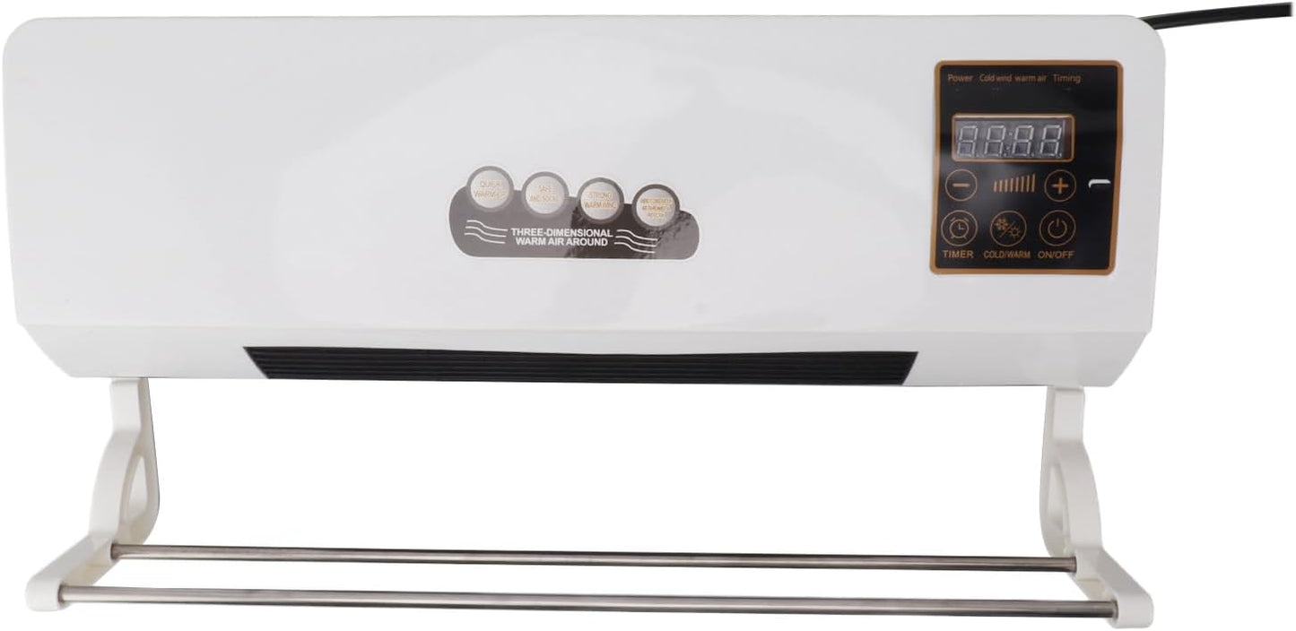  Climatiseur Combo Froid Chaud, 2000W Mural Mobile Avec Télécommande Et Cintre, Climatiseur Réversible Pour Chambre Salon Bureau