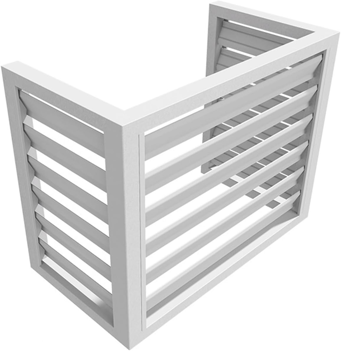 GENERIC Housse De Protection En Aluminium Pour Climatiseur à 3 Panneaux, Protection De L'unité De Climatisation Extérieure, Réduction Du Bruit, Résistant Aux Intempéries, 110 X 80 X 60 Cm, Marron