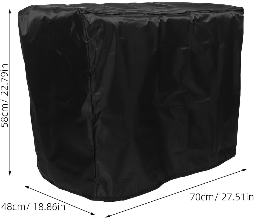  BESPORTBLE Housse De Protection Pour Climatiseur De Fenêtre, En Tissu Oxford Robuste Et Imperméable, Protection Extérieure Contre La Poussière Pour Unité De Climatisation Extérieure, 70 X 58 X