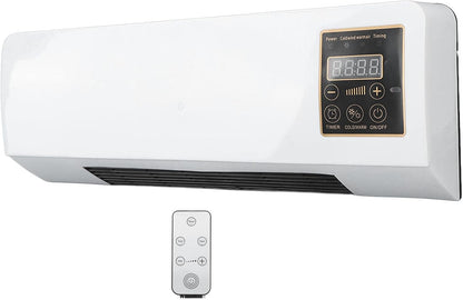  Mini Ventilateur Mural Portable Split System 1800W Silencieux Chauffage Chauffage Ventilateur Mode Télécommande Unité Compacte D'efficacité énergétique Pour La Chambre à Coucher Home Bureau Appartemen