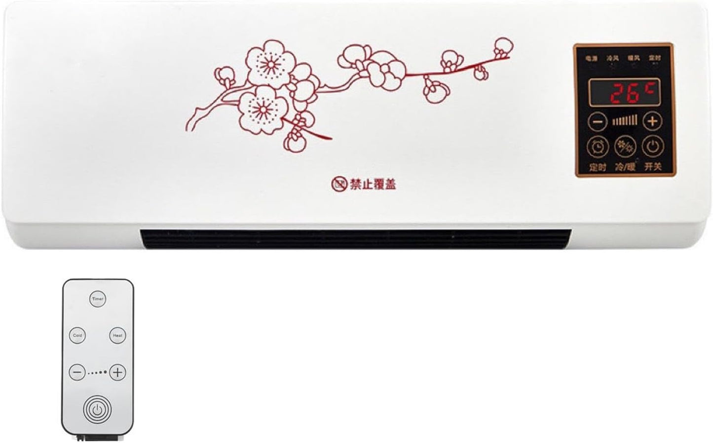  Mini Unité De Climatisation Murale, Système De Séparation Portable Avec Le Mode Ventilateur, Refroidissement Et Chauffage Ultra Silencieux Efficace Pour Le Bureau à Domicile, Conception D'économies D'