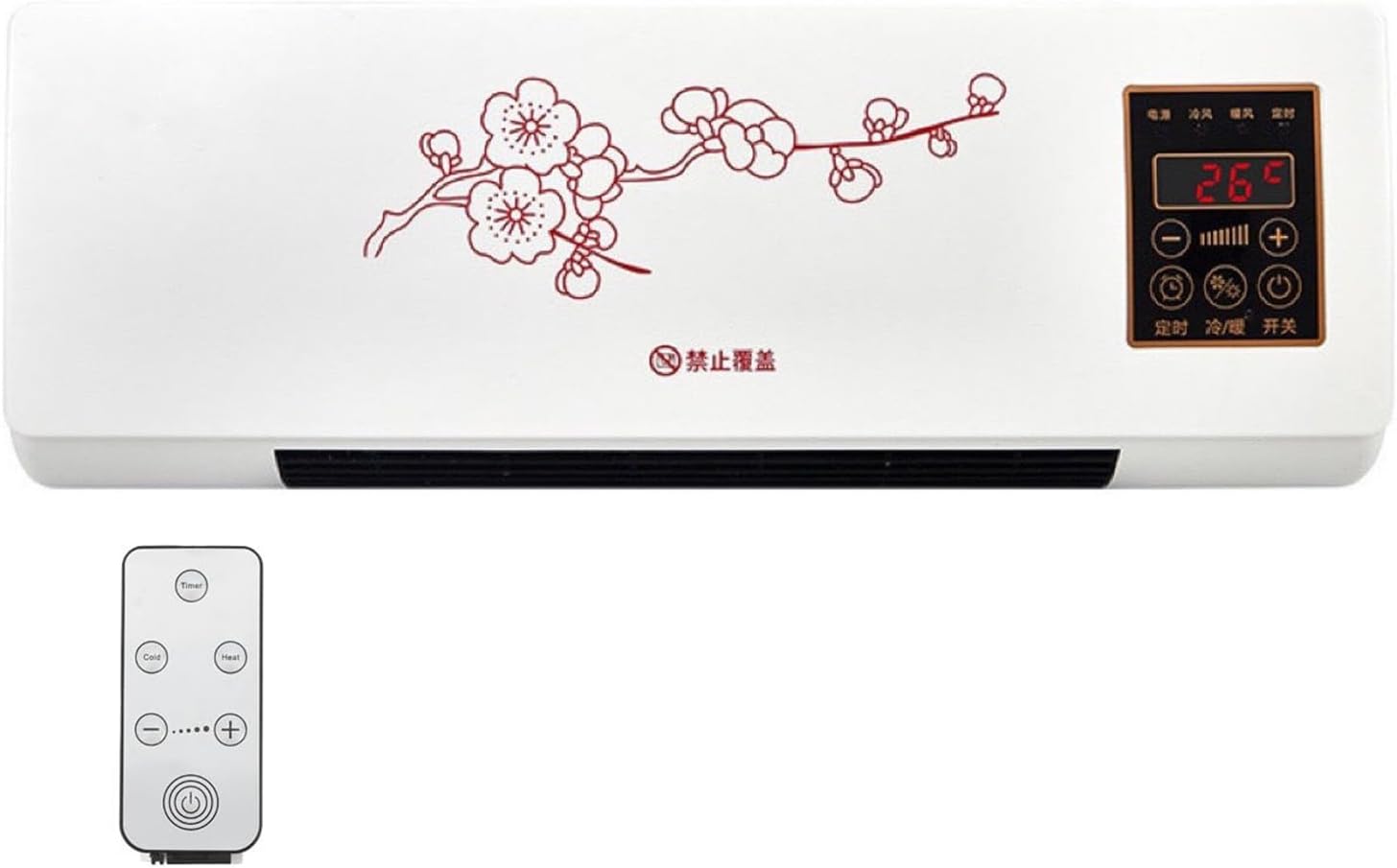  Mini Unité De Climatisation Murale, Système De Séparation Portable Avec Le Mode Ventilateur, Refroidissement Et Chauffage Ultra Silencieux Efficace Pour Le Bureau à Domicile, Conception D'économies D'