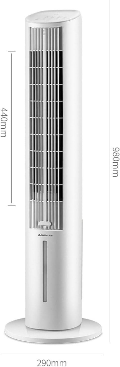 GENERIC Refroidisseur D'air évaporatif De Refroidissement Portable Ventilateur De Refroidissement Refroidisseur Avec 4 Packs De Glace Et Télécommande Silencieux Lame Tour Ventilateur Souffler L'air Froid 70°