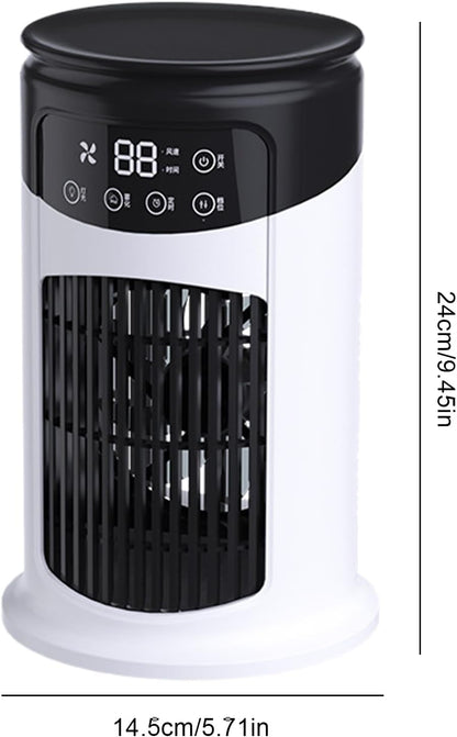  Personal Air Conditioner, Bed Cooling Fan, 6 Speed Adjustable Quiet Humidifier, Compact Space Saving, Energy Efficient Cooling Reliefs For Room, Studio, Kitchen, Bedroom, Desk, Indoor, Home, Garage