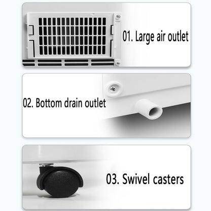 GENERIC Climatiseur Portable, Climatisation Intelligente Silencieuse Avec Mode Veille/déshumidification Froide, Télécommande, Minuterie, Oscillation à 120°, Chambre à Coucher, Bureau
