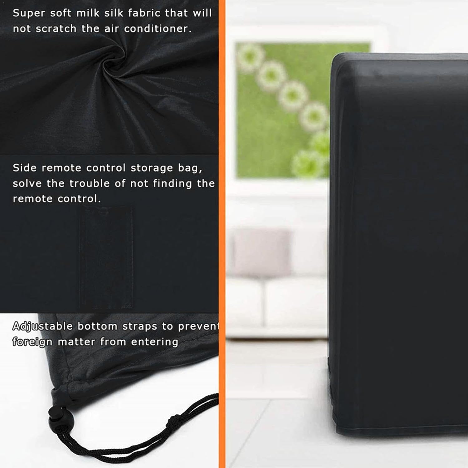  Housse De Climatiseur Portable, Housse De Protection Pour Climatiseur Mobile, Anti-poussière étanche Tissu Oxford Couvercle De Climatiseur Portable Pour Intérieur Et Extérieur Maison, 40x46x75cm