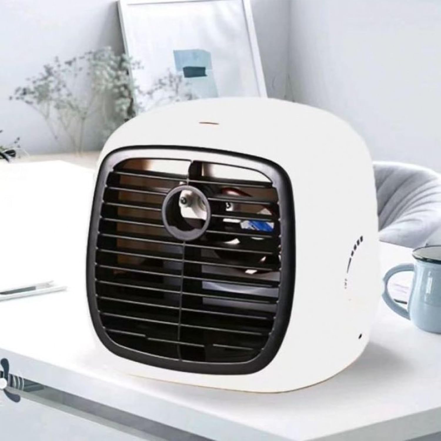  Performance De Petit Climatiseur Portable, Refroidisseur D'air Avec Humidificateur Pour Petites Pièces | Unité Climatique USB Calme Portable Pour La Tente De Fond