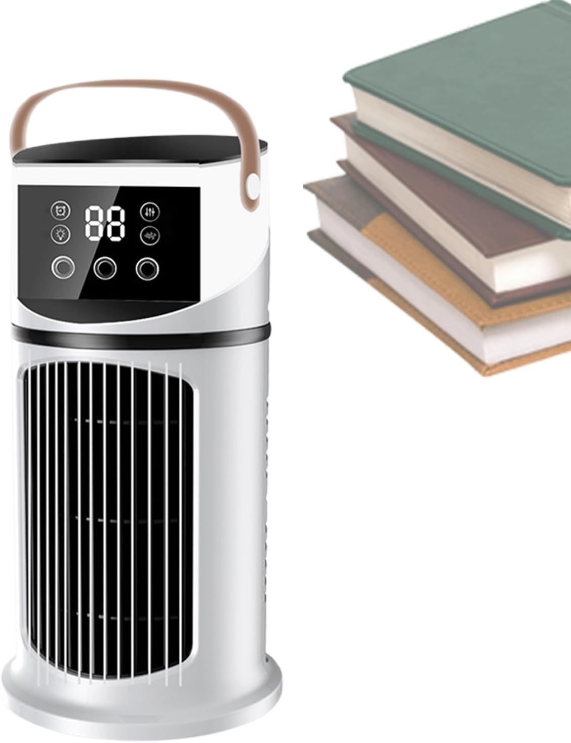  Ventilateur Climatiseur De Bureau - Climatiseur Mobile Pour Intérieur - Appareil De Brumisation Purifiante 9 Vitesses Réglable Avec Éclairage Pour Dortoir, Salon Et Chambre à Coucher
