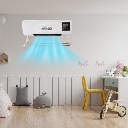  Climatiseur Combo Froid Chaud, 2000W Mural Mobile Avec Télécommande Et Cintre, Climatiseur Réversible Pour Chambre Salon Bureau