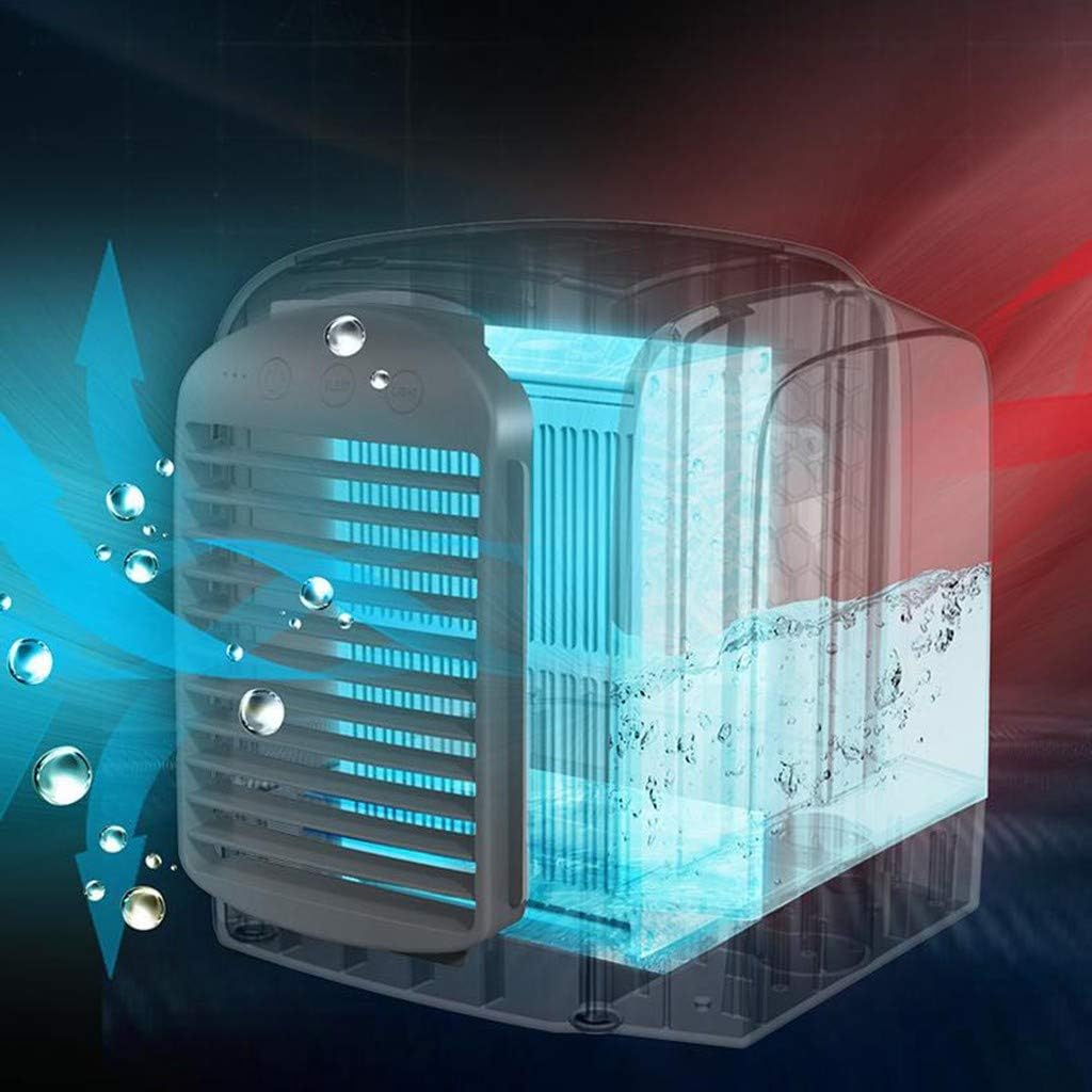  Climatiseur Portable Breeze Maxx à Refroidissement à L'eau, Climatiseur Par évaporation, Unités De Climatisation Personnelles Pour Petite Chambre, Bureau, Extérieur (gris)