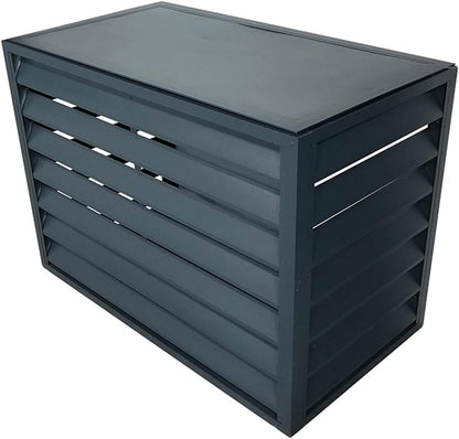 GENERIC Housse De Climatiseur D'extérieur Toutes Saisons Et Clôture Décorative – Protection En Aluminium Pour Unités Centrales AC – Boîtier De Poubelle Autonome