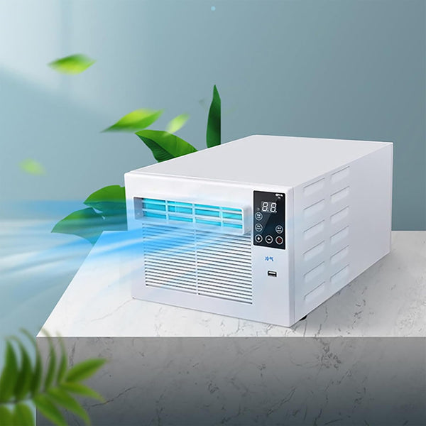  ERICAT Mini Climatiseur De Tente Avec Commande Vocale, Refroidisseur D'air De Camping-Car Avec Télécommande, Prise En Charge Du Chargement USB, écran Tactile Simple Et Facile à Utiliser, Pour Tente