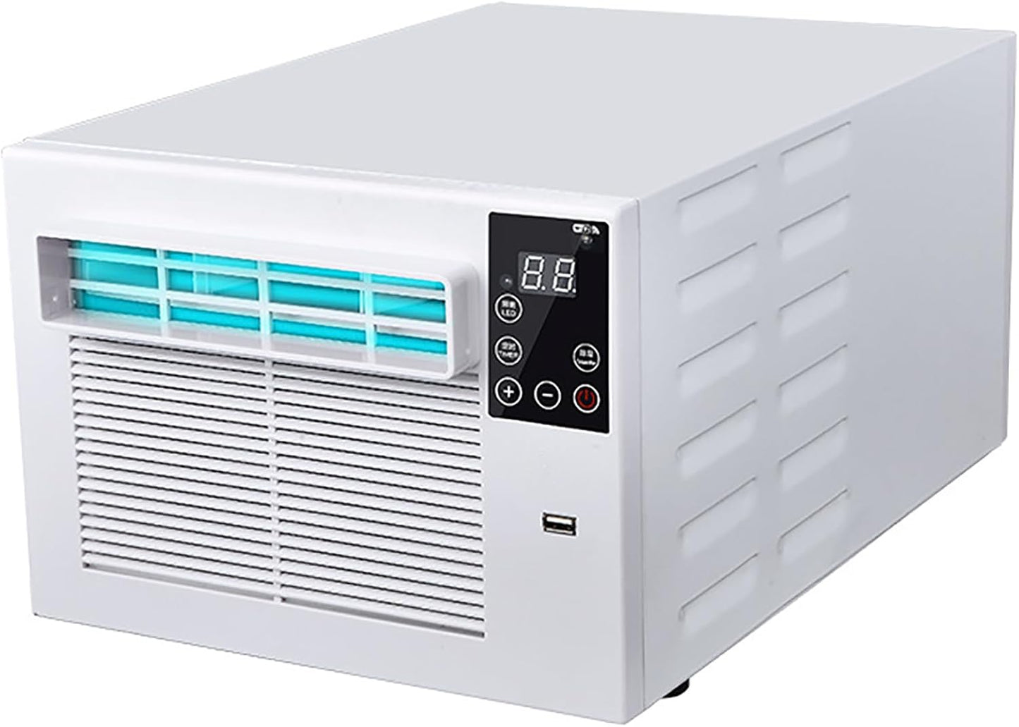  Climatiseur Portable Avec Refroidissement Rapide Et Déshumidificateur, Unité Compacte Pour La Chambre, La Cuisine, La Location, Le Dortoir Et L'utilisation Avec Moustiquaire