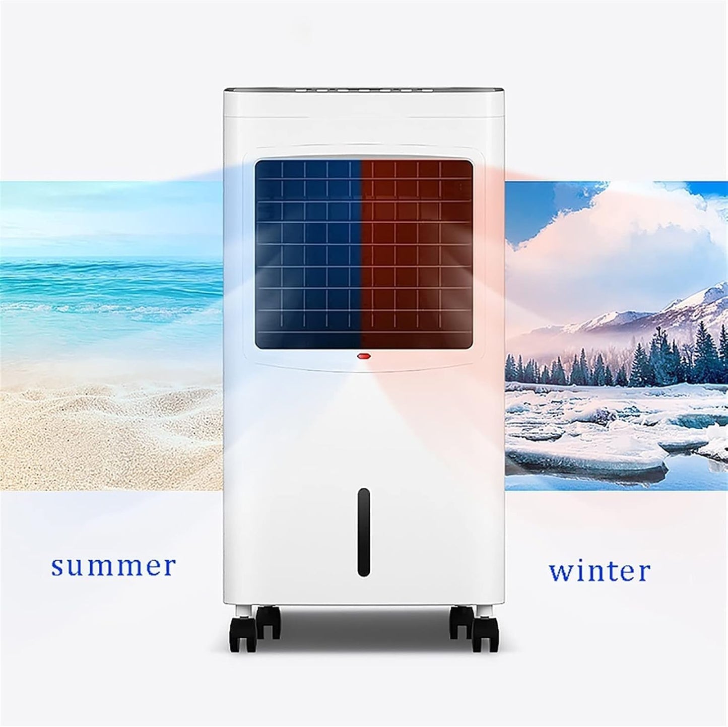 GENERIC Refroidisseur D'évaporation Portable, Unité De Refroidissement Mobile Efficace Sur Le Plan énergétique Avec Télécommande, Vitesses De Ventilateur Réglables, Idéal Pour L'utilisation à Domicile Ou Au B