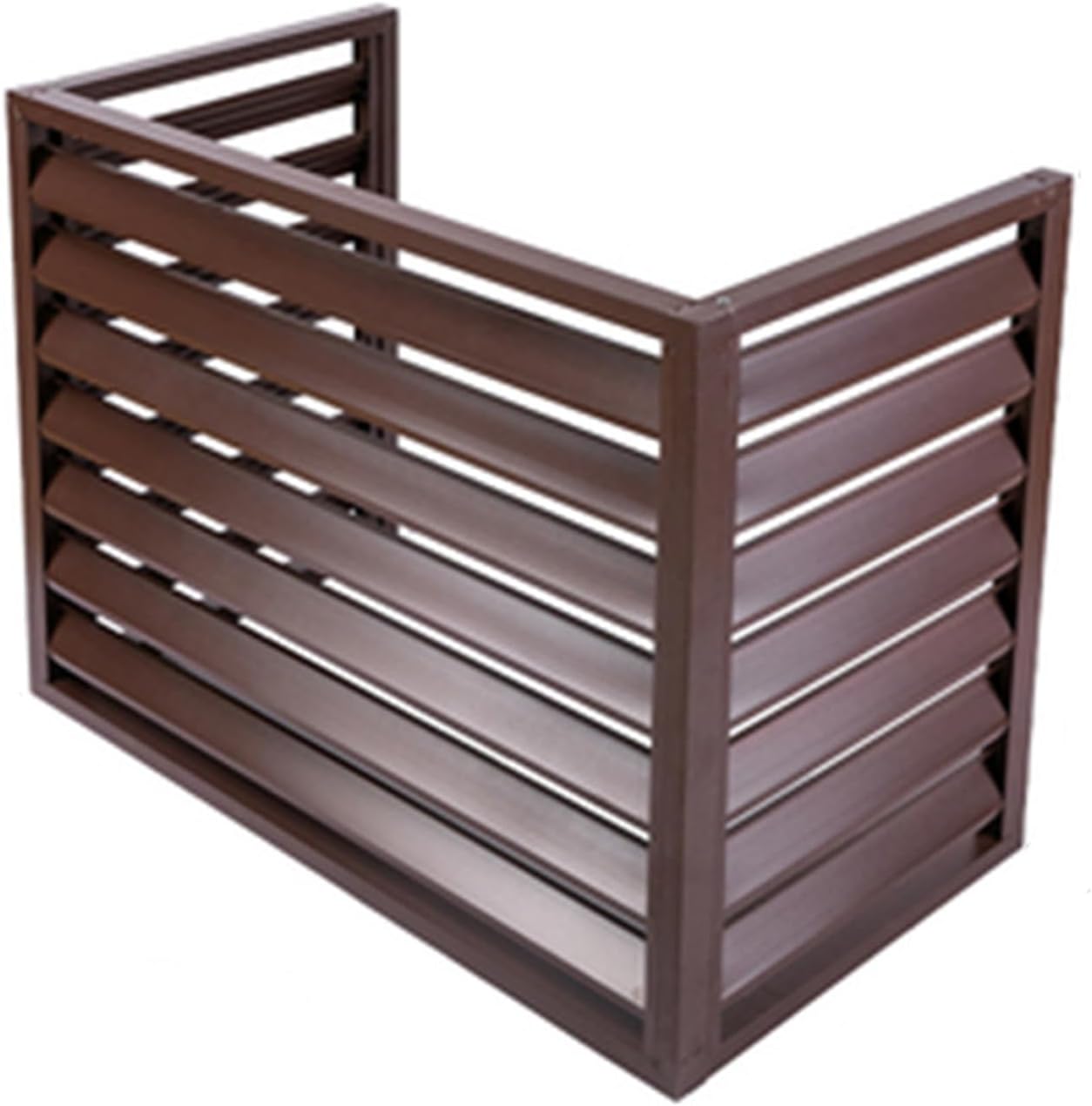 GENERIC Lot De 3 Panneaux De Réduction Du Bruit De Qualité Supérieure Pour Climatiseur, Mini Clôture En Aluminium Divisé En Aluminium Pour Unité Extérieure, 100 X 70 X 50 Cm, Résistant Aux Intempéries, Blanc