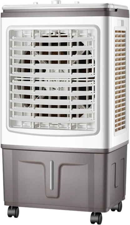  Rafraichisseur D'Air Mobile 40L Climatiseur Mobile Portable Humidificateur Ventilateur 3 Vitesses Mode Nuit Silencieux Minuterie 12H Ventilateur Refroidisseur D'Air Avec Télécommande Pour Chambres