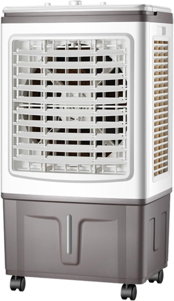 Rafraichisseur D'Air Mobile 40L Climatiseur Mobile Portable Humidificateur Ventilateur 3 Vitesses Mode Nuit Silencieux Minuterie 12H Ventilateur Refroidisseur D'Air Avec Télécommande Pour Chambres