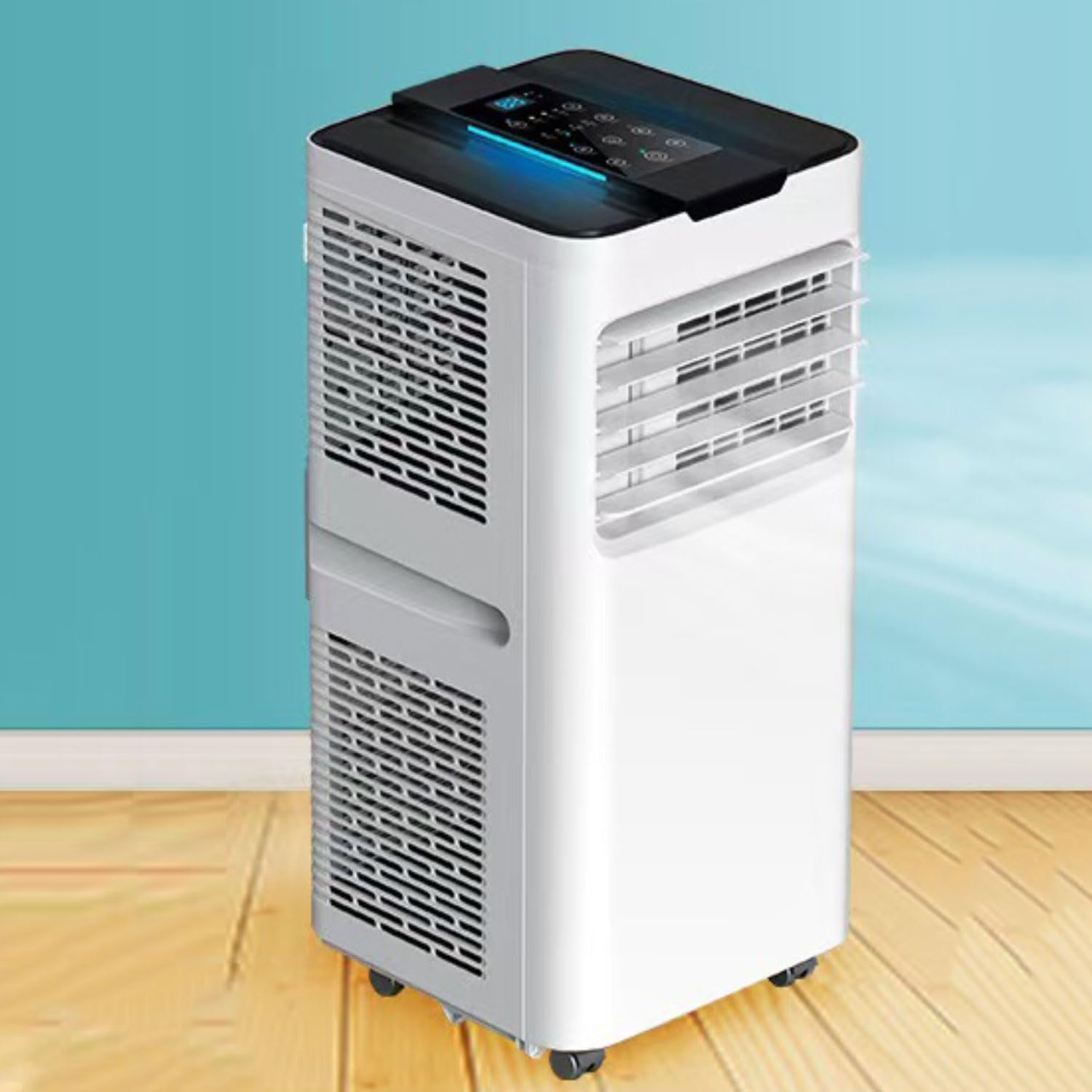  7000 BTU Climatiseurs Portables Climatiseur Portable Jusqu'à 350 Sq.Ft.Unité De Climatisation Portable Intelligente Avec Ventilateur Cool Déshumidificateur Sleep 24H Timer Remote & Installation Kit De