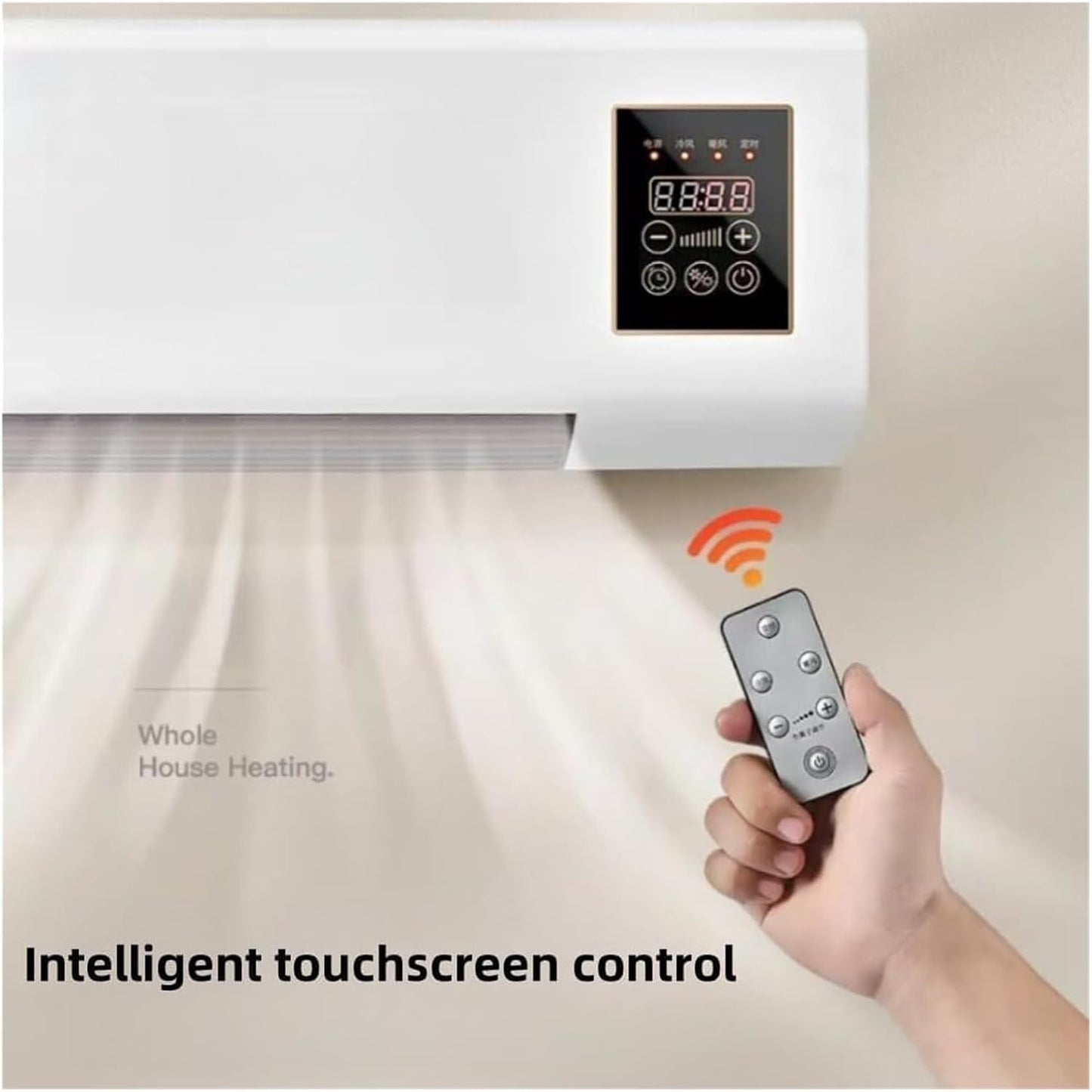  2026, Refroidissement De Chauffage Portable, Machine Murale Silencieuse Avec Télécommande, Conception Compacte Pour Bureau De Chambre à Coucher, énergie Efficace Brown