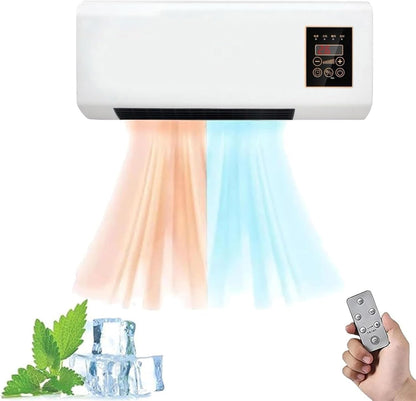  Climatiseur, Portable, Climatisation Mobile Murale, Climatisation Mini Split Avec Chauffage Et Fonctions De Ventilateur, Montage Mural Avec Télécommande Pour La Maison Et Le Bureau