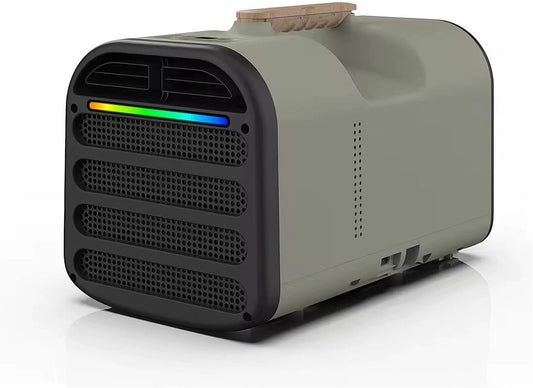  Unité Compacte De Climatisation Portable, 4500 BTU Refroidissement Silencieux Pour Les Petites Pièces, Contrôle Tactile, Pas D'installation, Idéal Pour Les Dortoirs Appartements Et Camping